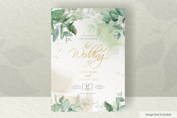 Arrangement Eucalyptus Wedding Cards: A Designer's Greenery Template