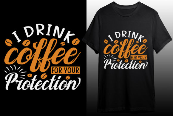 Coffee-Powered Protection: Styling Your T-Shirt Design
