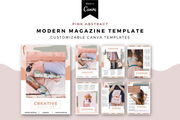 Design a Stunning Pink Modern Magazine Cover Today
