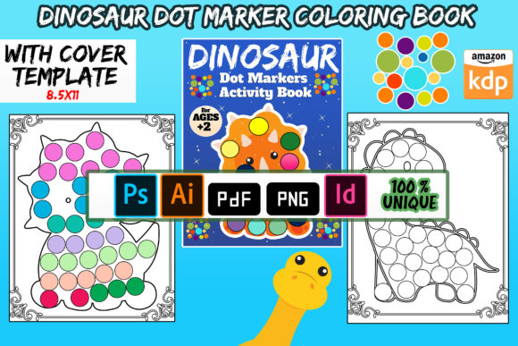 Dinosaur Coloring Book Dot Markers: A Creative Asset for Young Learners