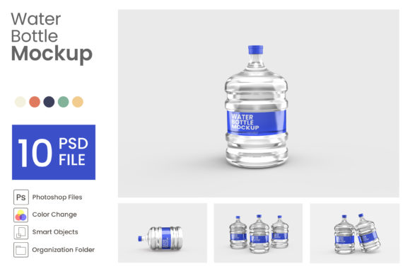 Elevate Your Brand with a Professional Water Bottle Mockup