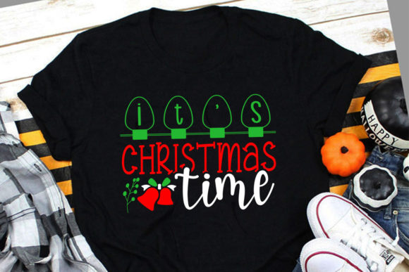 It's Christmas Time T Shirt Design SVG: Festive Vector Art
