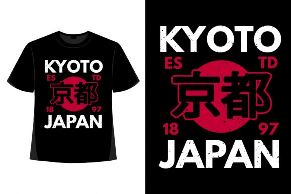 Kyoto Japan Typography: A Designer's Blueprint for T-Shirt Art