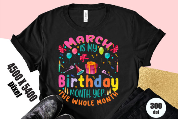 March Birthday: A Creative Design Asset for Special Occasions