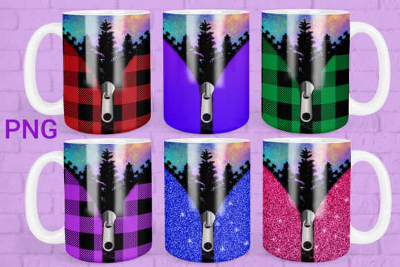Mug Sublimation Design Buffalo Plaid